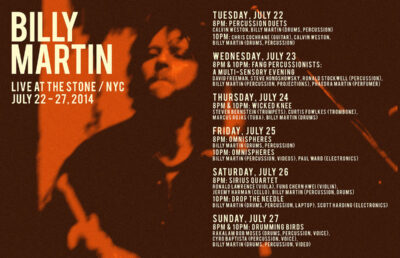 Billy Martin - Tour Poster