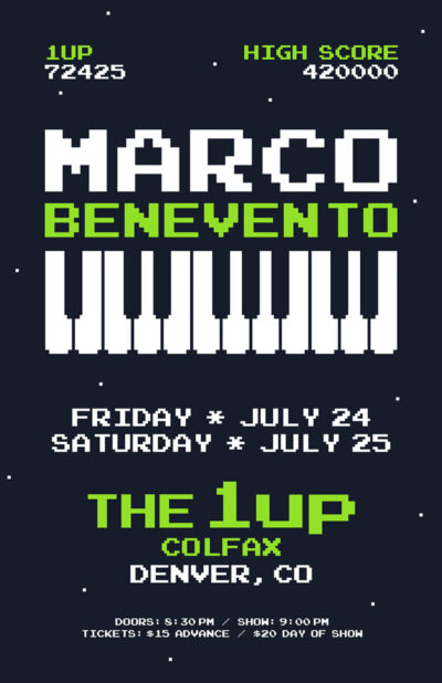 Marco Benevento - Concert Poster - B