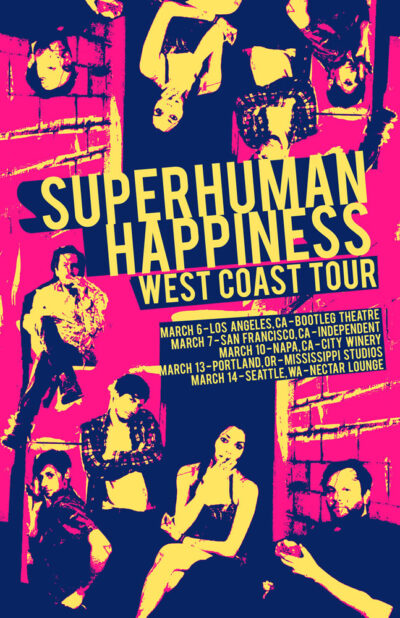 Superhuman Happiness - Tour Poster