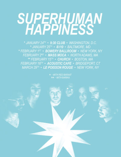 Superhuman Happiness - Tour Poster