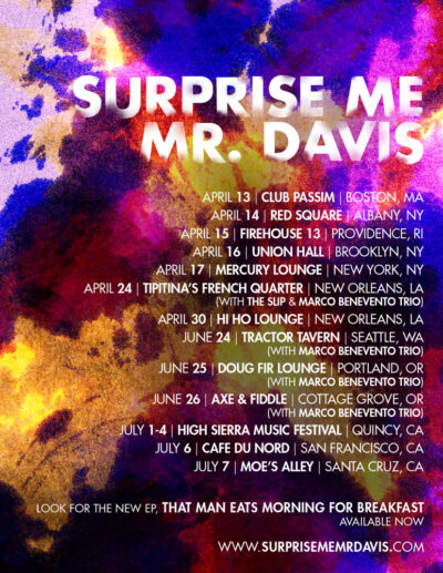 Surprise Me Mr. Davis - Tour Poster